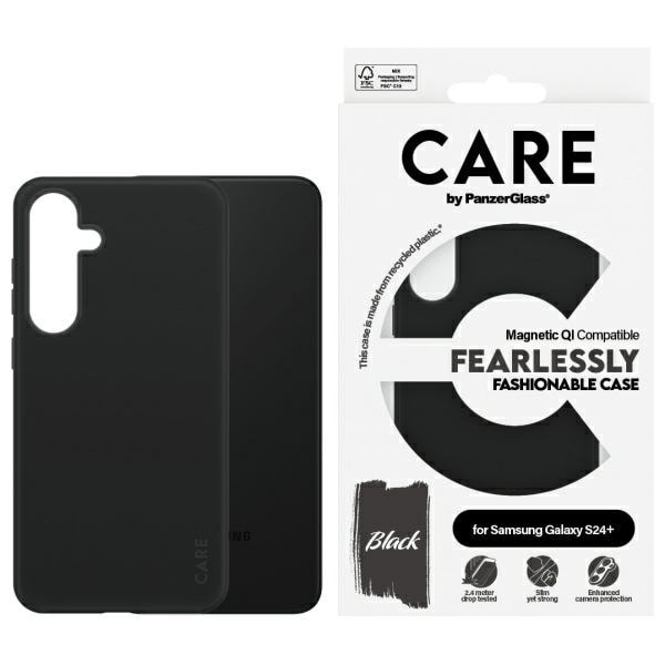 CARE by PanzerGlass Fashion QI Case Samsung Galaxy S24+ - svart