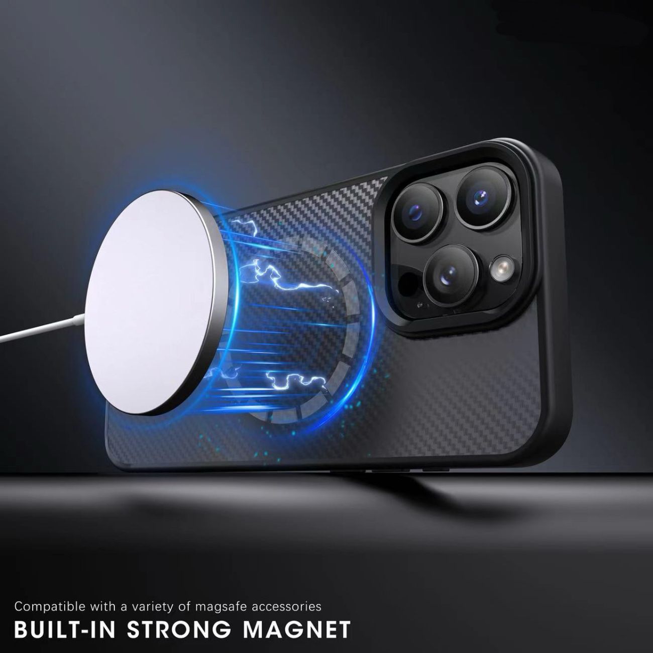 Wozinsky Kolfiberfodral med MagSafe för Samsung Galaxy S25+ - Brun