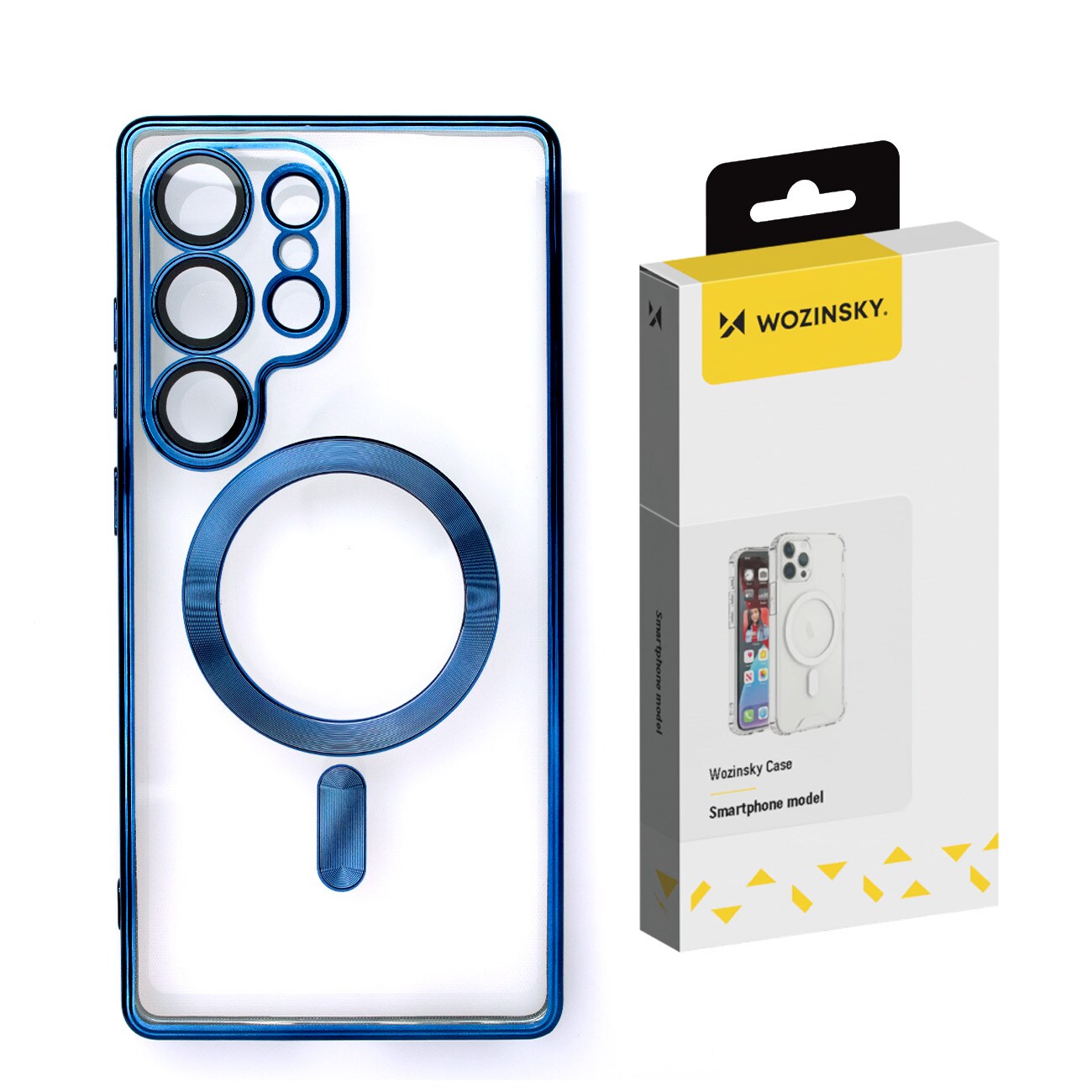 Wozinsky Galvaniserat fodral med Magsafe för Samsung Galaxy S25+ - Blå