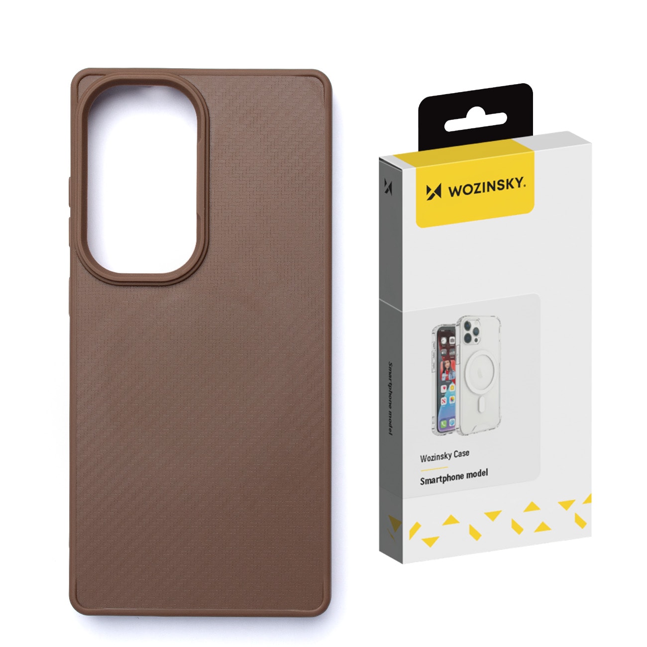 Wozinsky Kulfiberetui med MagSafe til Samsung Galaxy S25 - Brun
