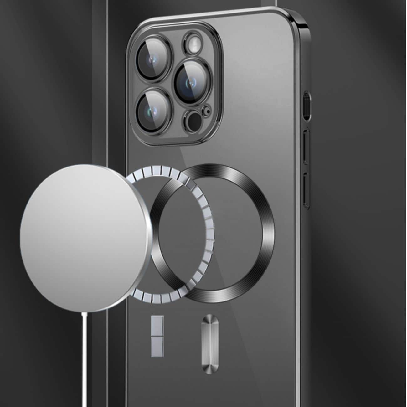 Wozinsky Galvaniserat Magsafe-fodral för Samsung Galaxy S24 FE - Svart