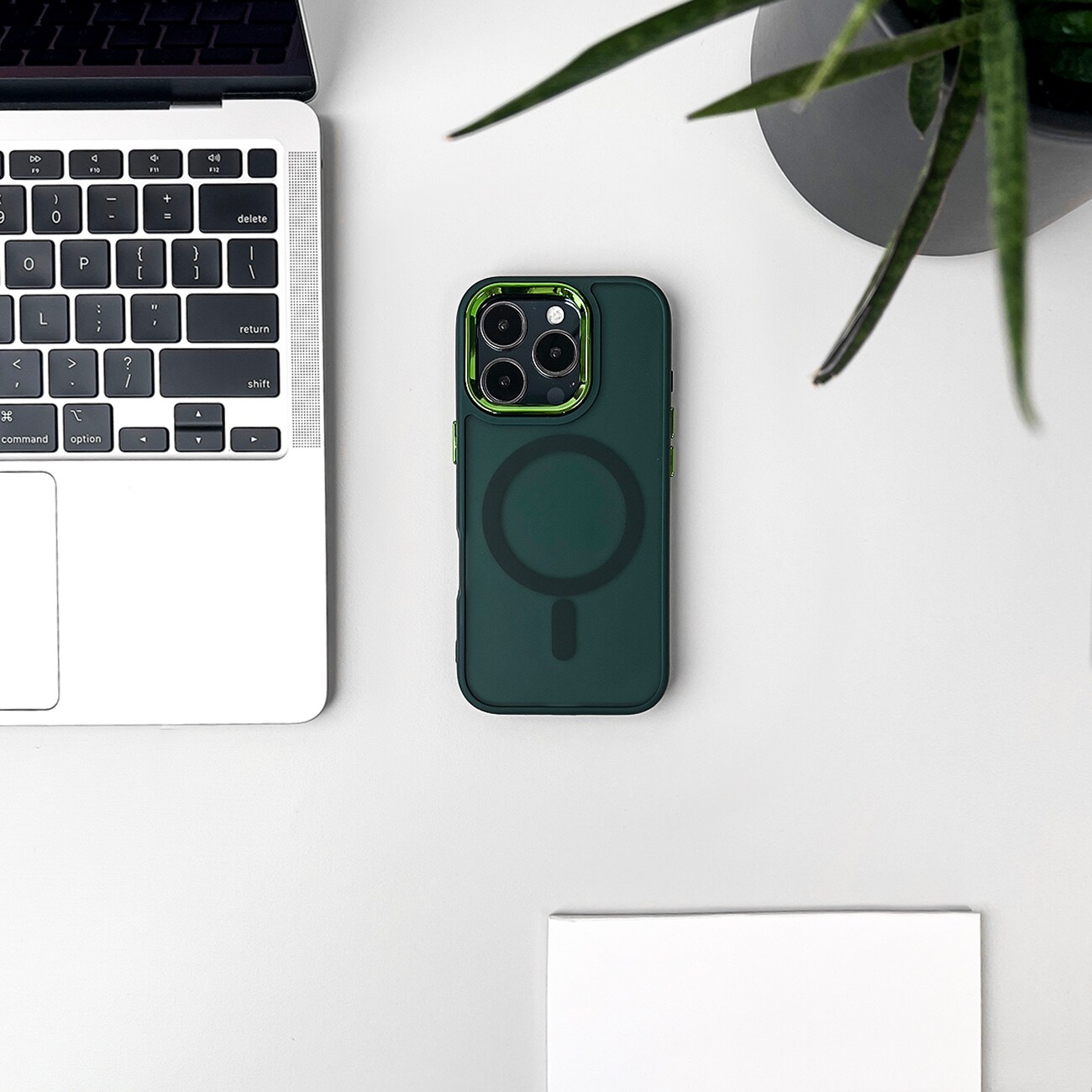 Wozinsky Fashion Case med MagSafe til Samsung Galaxy S24 FE - Grøn