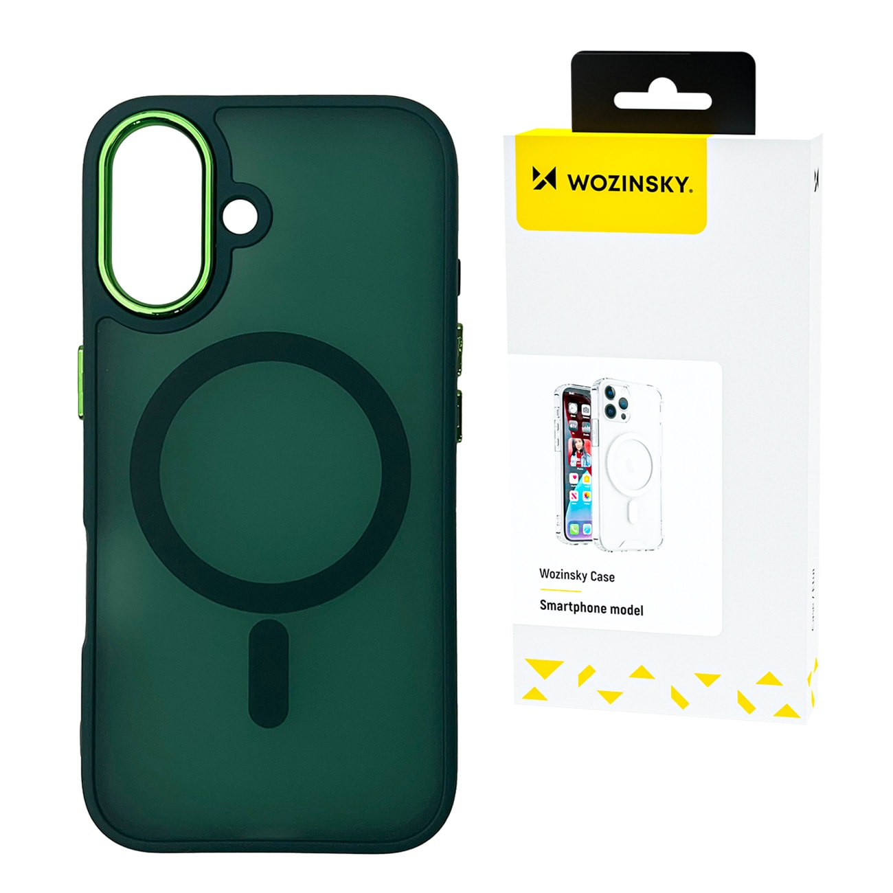 Wozinsky Fashion Case med MagSafe til Samsung Galaxy S24 FE - Grøn