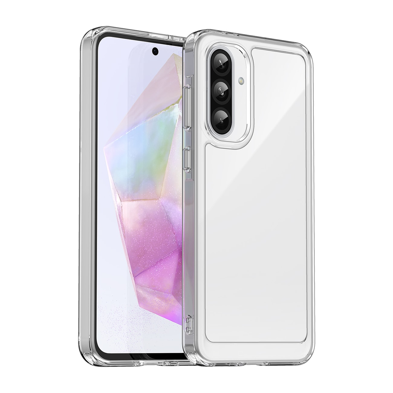 Outer Space-fodral för Samsung Galaxy A26 Skydd med flexibel ram - Transparent