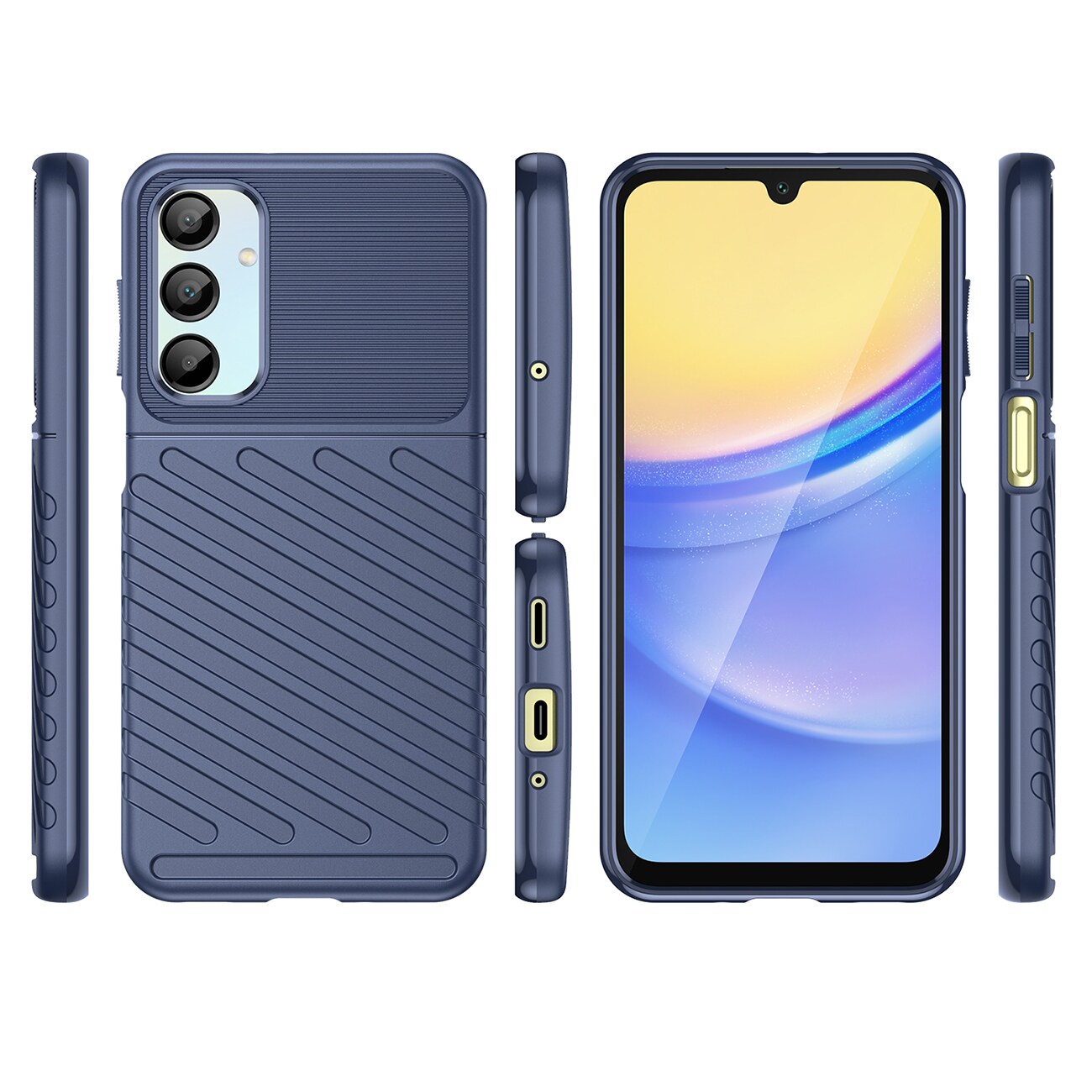 Thunder Case för Samsung Galaxy A26 pansarskydd i silikon - blå