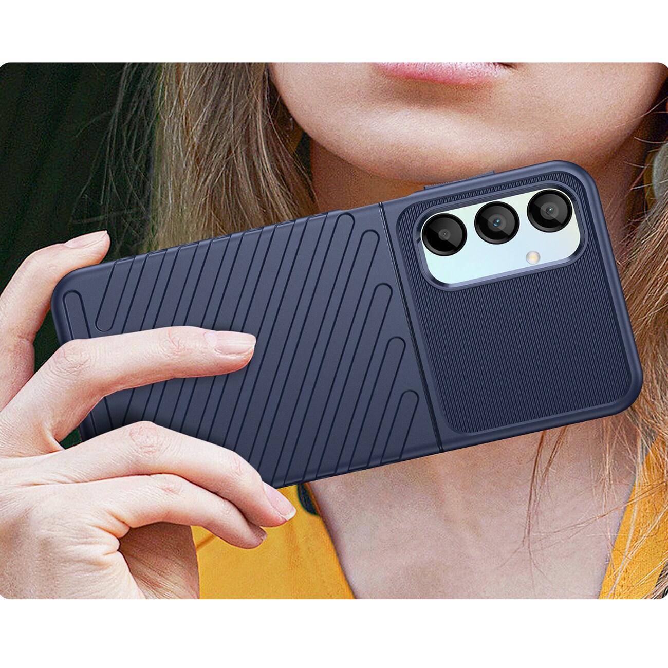 Thunder Case för Samsung Galaxy A26 pansarskydd i silikon - blå