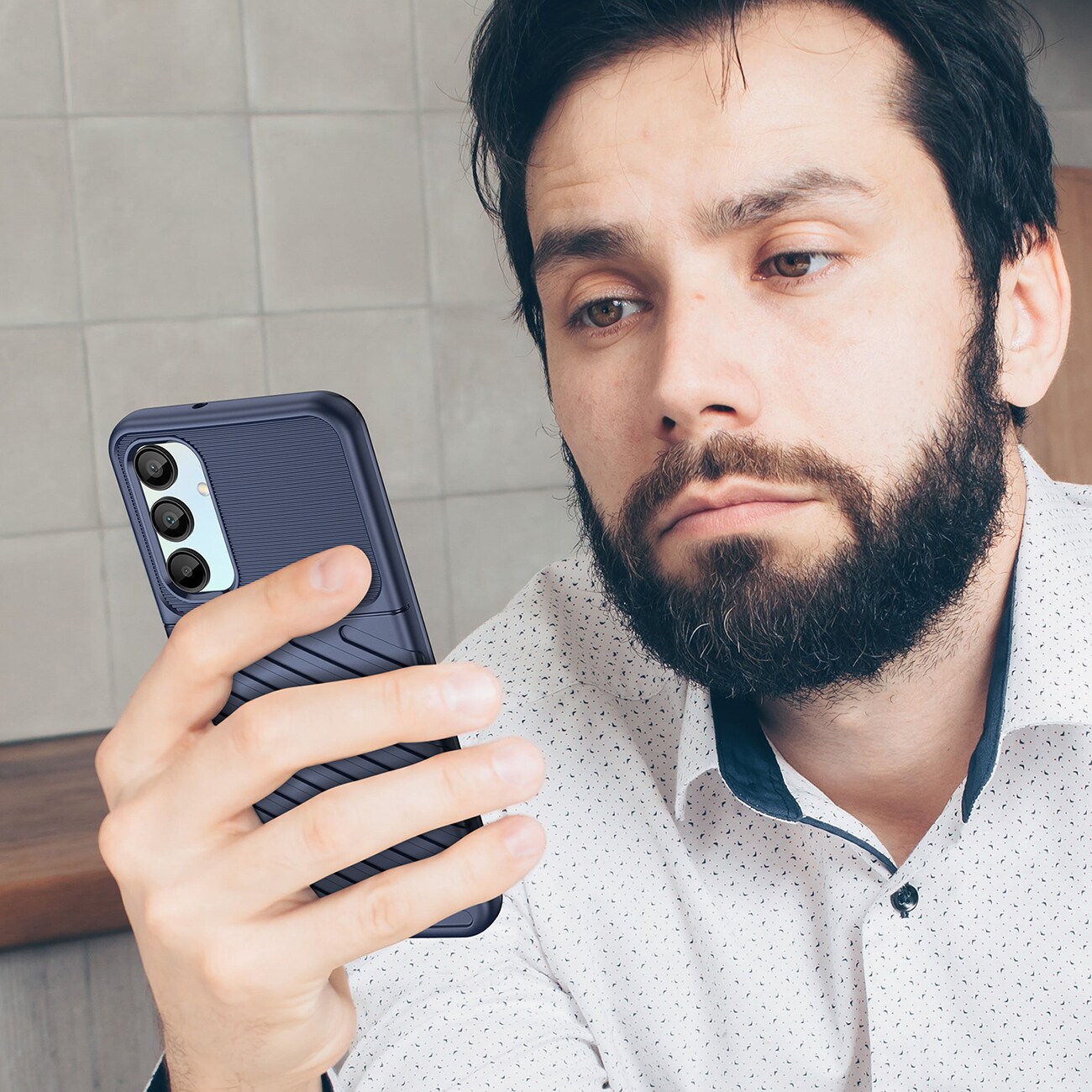 Thunder Case för Samsung Galaxy A26 pansarskydd i silikon - blå