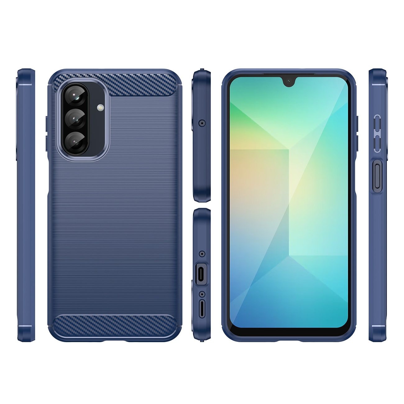 Kolfiberfodral för Samsung Galaxy A26 - Blå