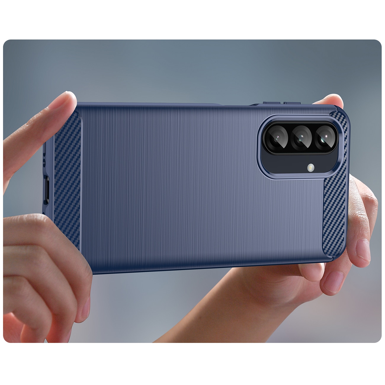 Kolfiberfodral för Samsung Galaxy A26 - Blå