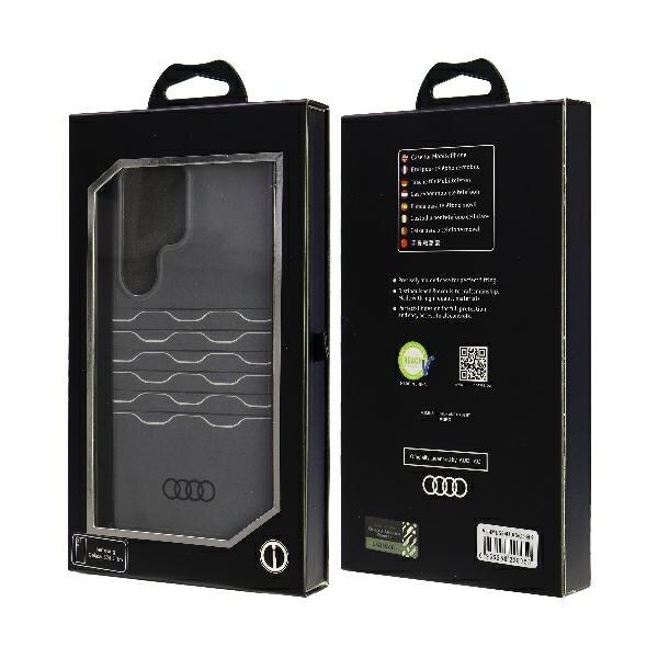 Audi IML Geometriskt mönster Fodral S24 Ultra S928 svart/svart hårddisk AU-IMLS24U-A6/D3-BK
