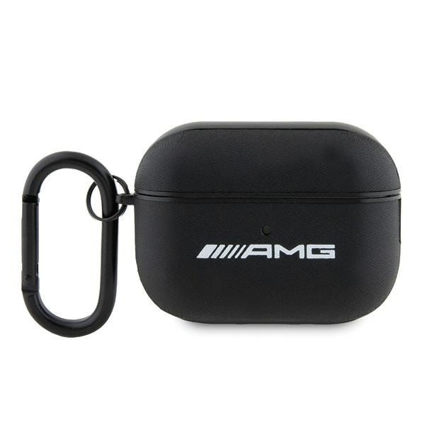 AMG AMAP2SLWK AirPods Pro 2 (2022/2023) fodral svart/svart läder vit logotyp