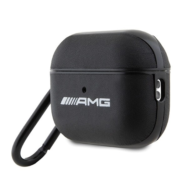 AMG AMAP2SLWK AirPods Pro 2 (2022/2023) fodral svart/svart läder vit logotyp