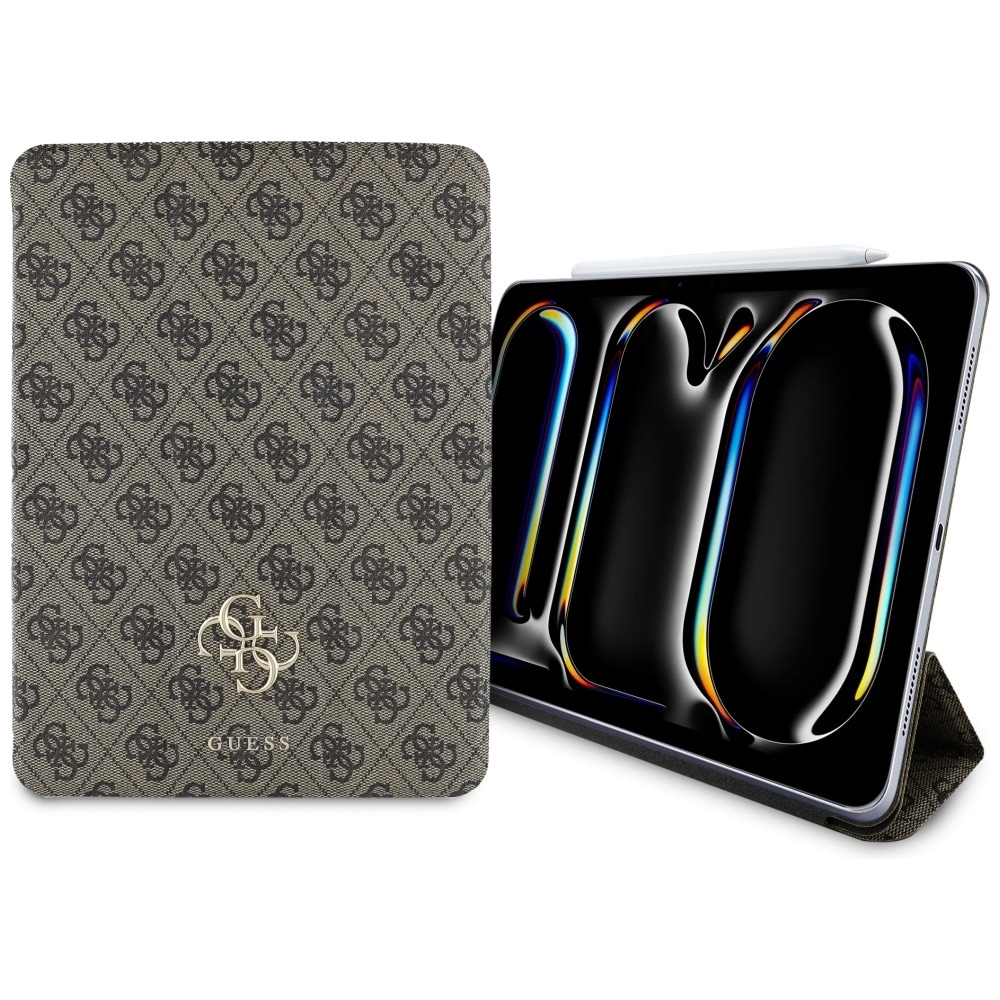 Guess GUFC11PM24PS4SGW iPad Pro 11" 2024 brun Magnetisk 4G Big Logo