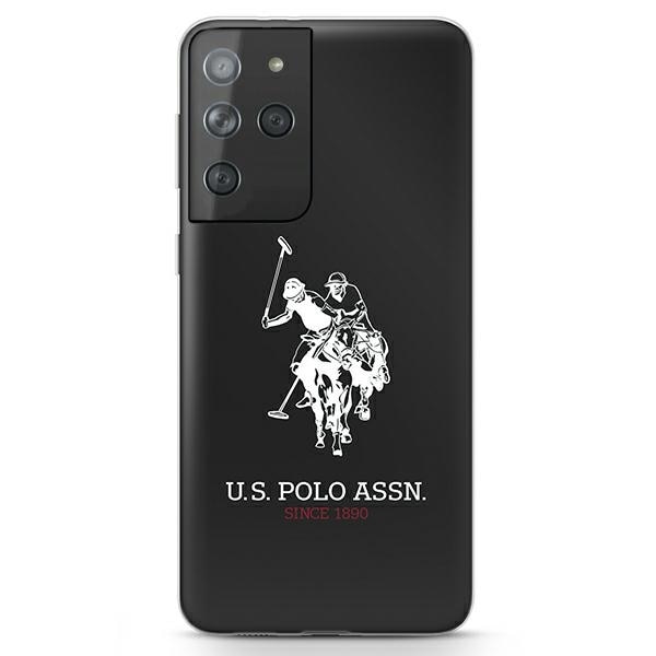 US Polo Glänsande Big Logo Fodral för Samsung Galaxy S21 Ultra - Svart