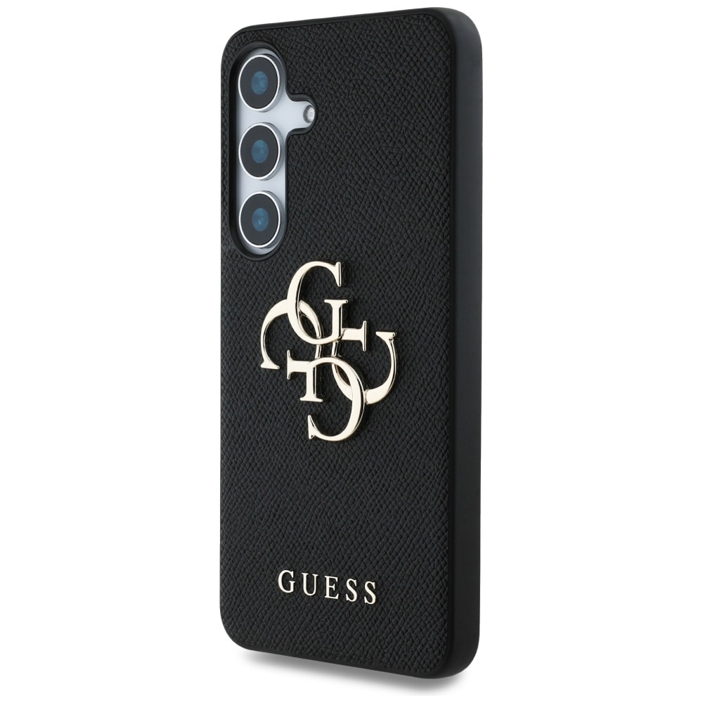 Guess Grained Big 4G Logo Small Classic Logotaske til Samsung Galaxy S25 sort
