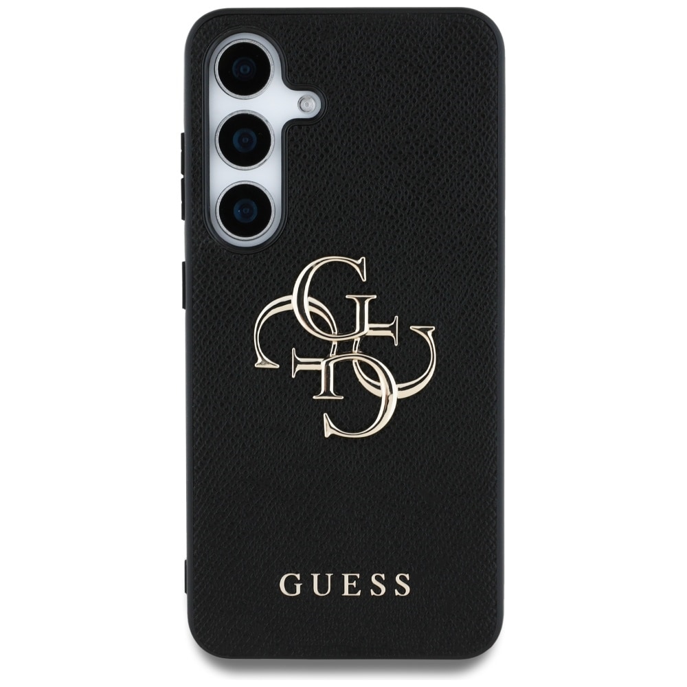 Guess Grained Big 4G Logo Small Classic Logotaske til Samsung Galaxy S25 sort