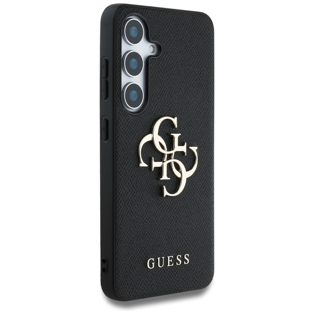 Guess Grained Big 4G Logo Small Classic Logotaske til Samsung Galaxy S25 sort