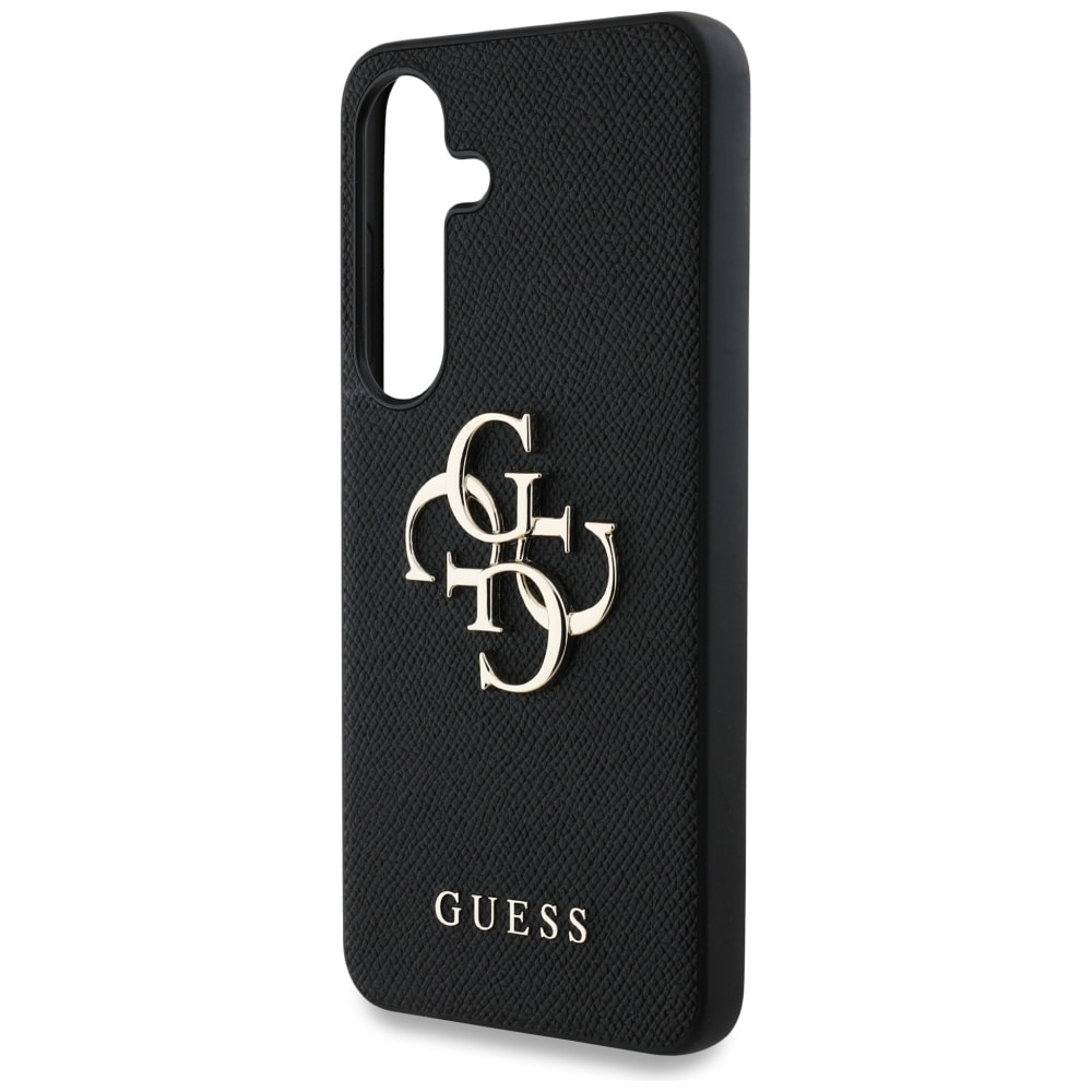 Guess Grained Big 4G Logo Small Classic Logotaske til Samsung Galaxy S25 sort