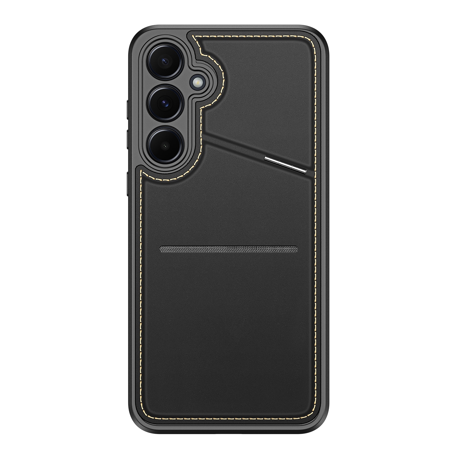 Dux Ducis Rafi II-etui til Samsung Galaxy S25+ med stativ og pung - Sort