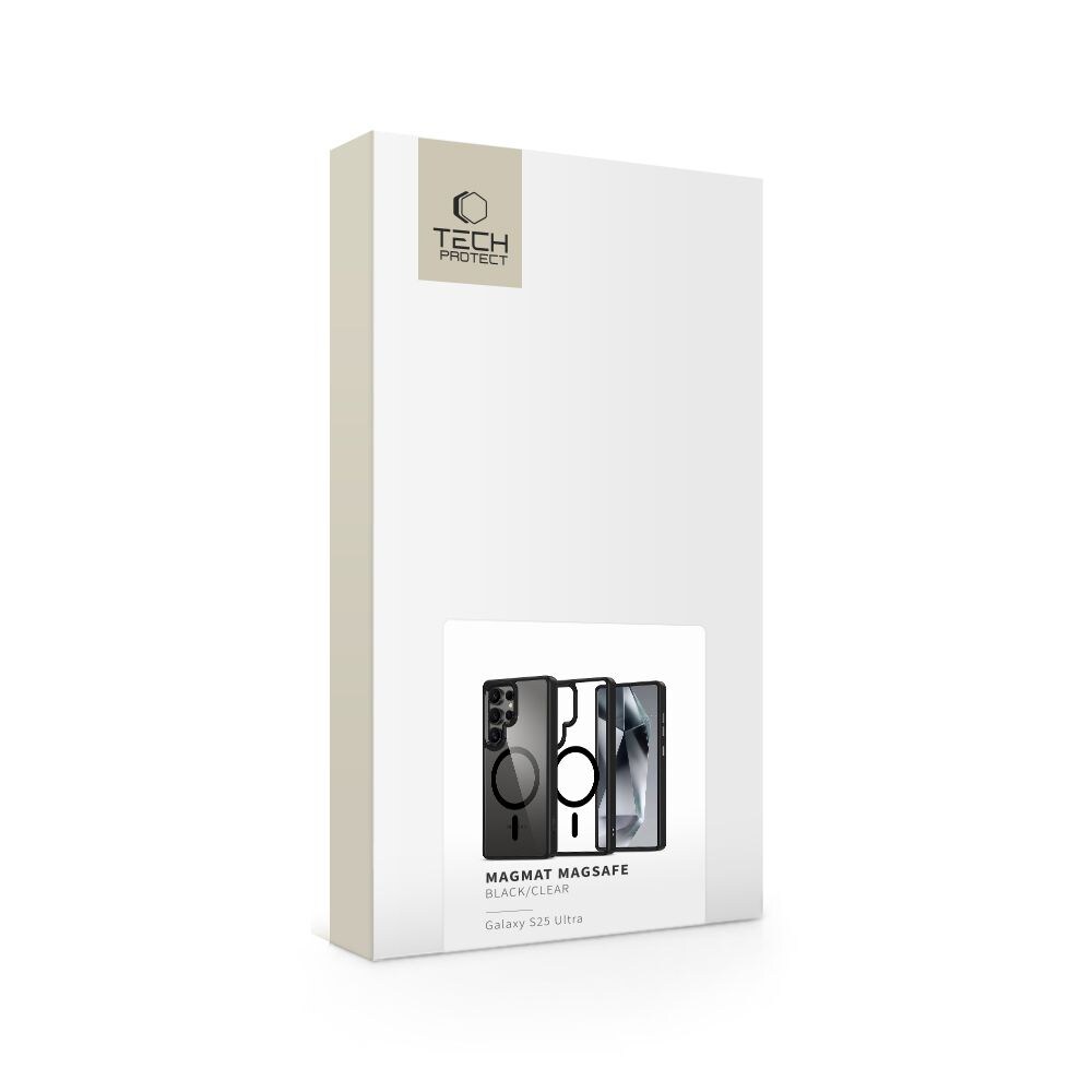 Tech-Protect MagMat MagSafe-etui til Samsung Galaxy S25 Ultra - Klar sort