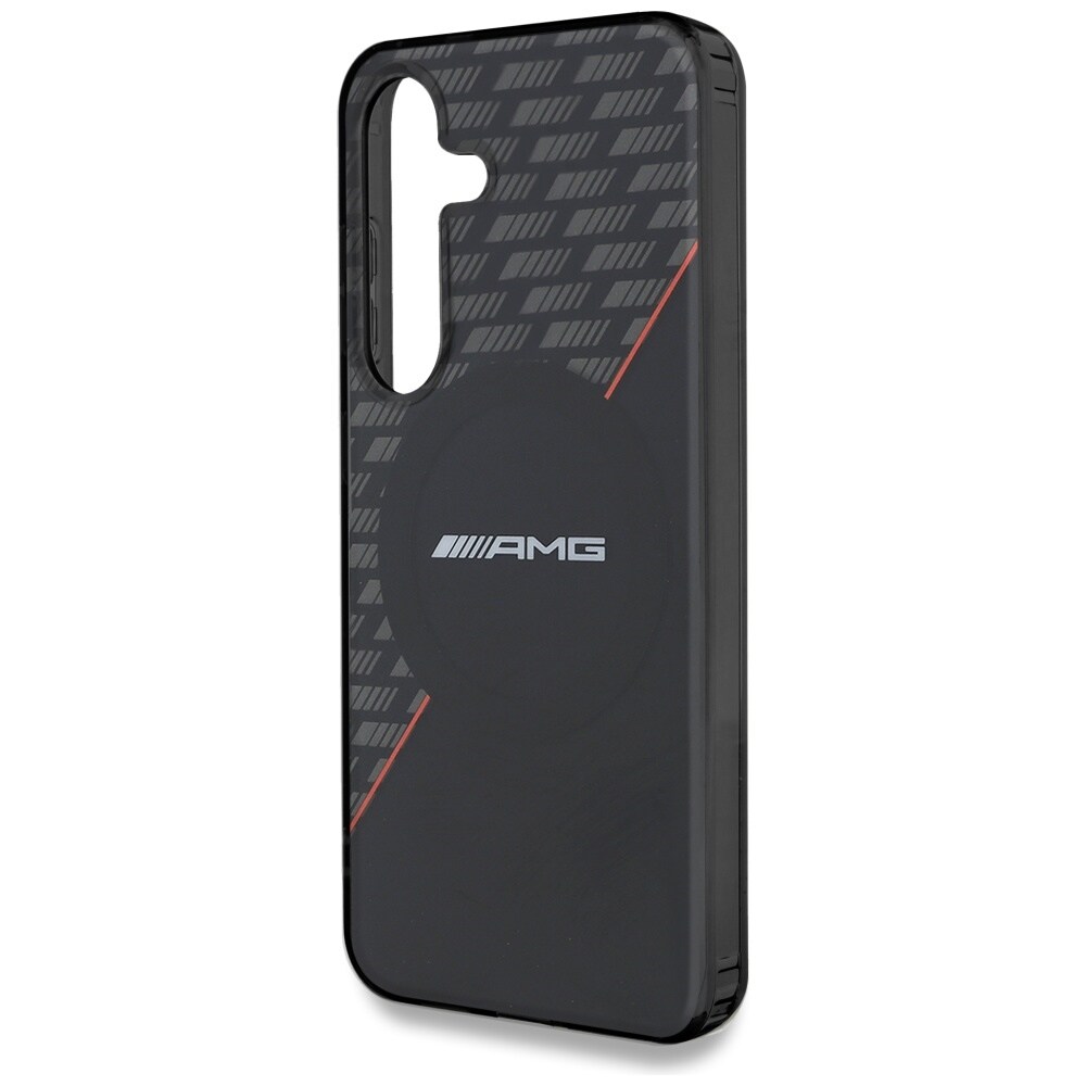 AMG MagSafe-fodral med dubbla lager för Samsung Galaxy S25 - Svart/Röd