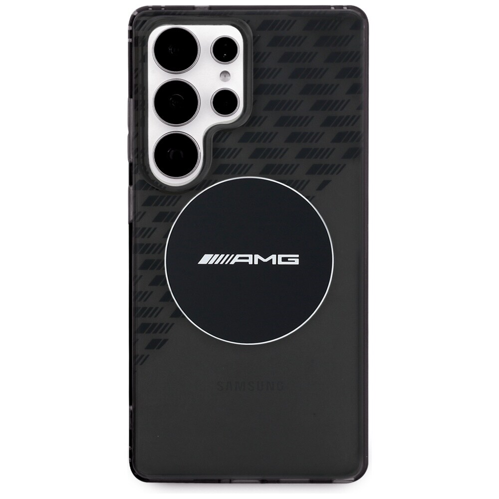 AMG Transparent Rhombs MagSafe-etui til Samsung Galaxy S25 Ultra - Sort