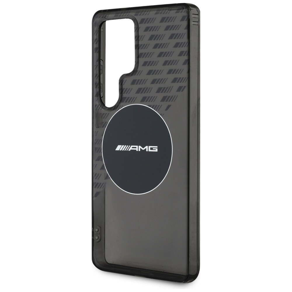 AMG Transparent Rhombs MagSafe-etui til Samsung Galaxy S25 Ultra - Sort