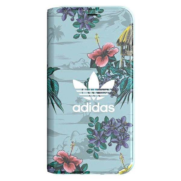 Adidas Booklet Case Floral för iPhone X / XS - Grå