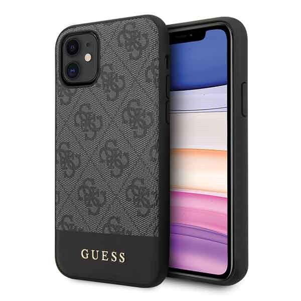 Guess 4G Stripe Collection-fodral för iPhone 11 6,1" / Xr - grått