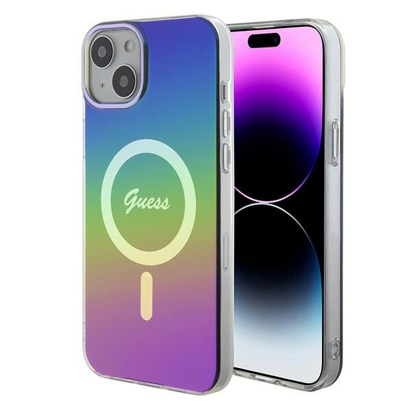 Guess IML Iridescent MagSafe-fodral för iPhone 15 / 14 / 13 6,1" - flerfärgad
