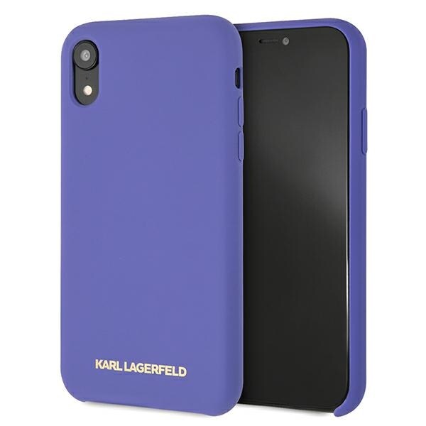 Karl Lagerfeld Silikon iPhone Xr Fodral - Lila