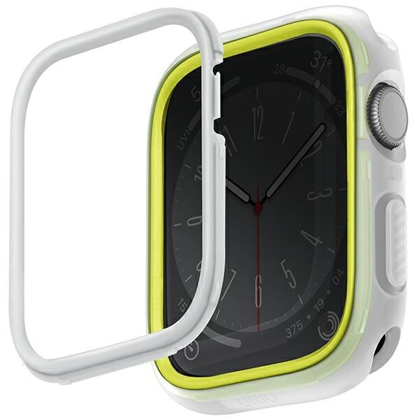 Uniq Moduo-klockfodral för Apple-klocka 45/44mm Lime-White