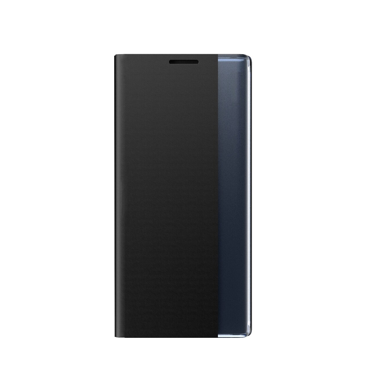 New Sleep Fodral iPhone 16e Flip Cover med stativ - Svart