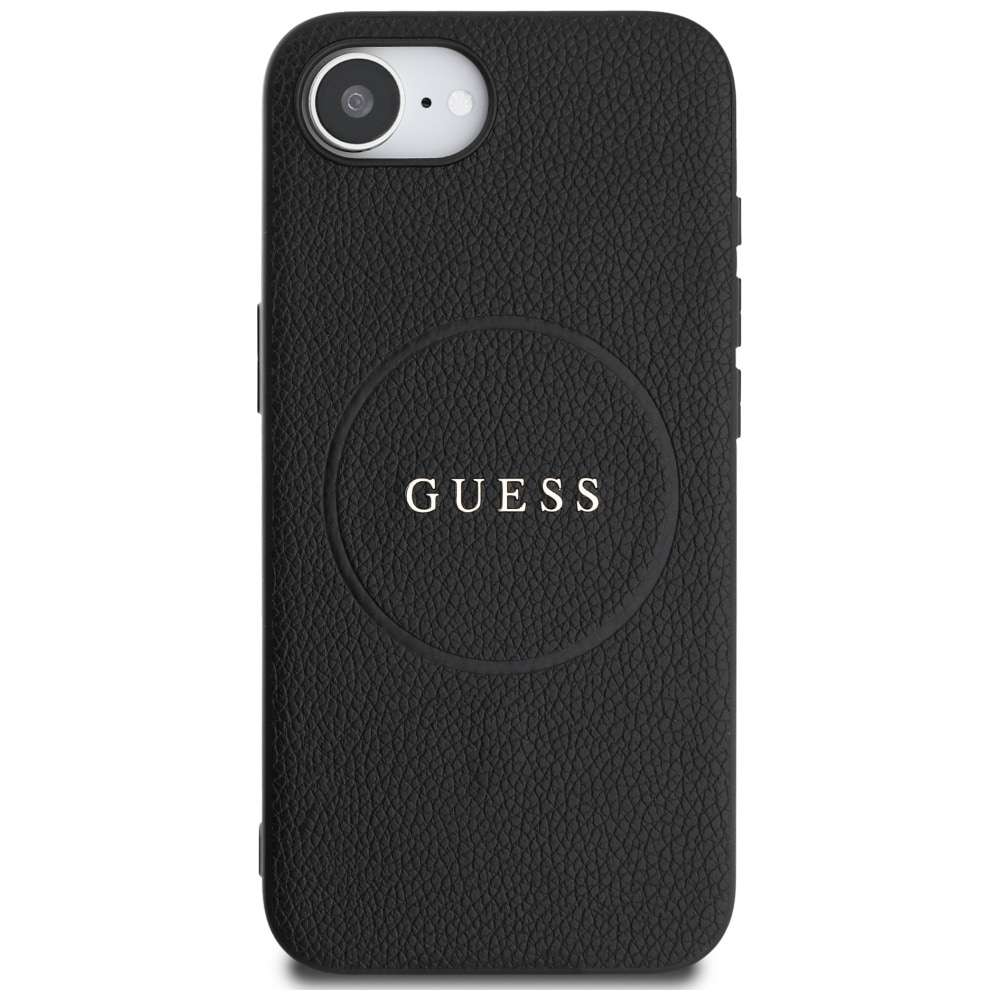 Guess PU Grained Classic Logotaske med MagSafe til iPhone 16e - sort