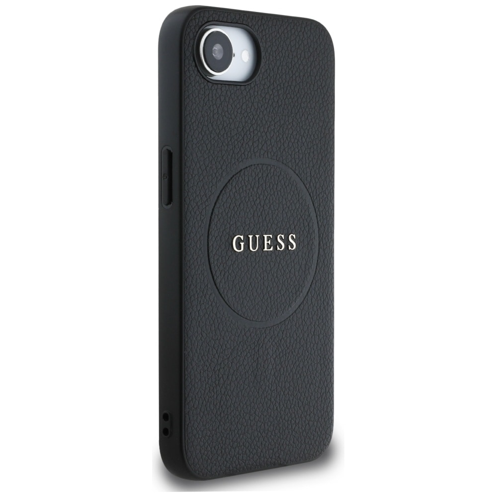 Guess PU Grained Classic Logotaske med MagSafe til iPhone 16e - sort