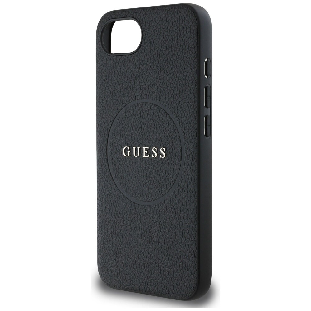 Guess PU Grained Classic Logotaske med MagSafe til iPhone 16e - sort