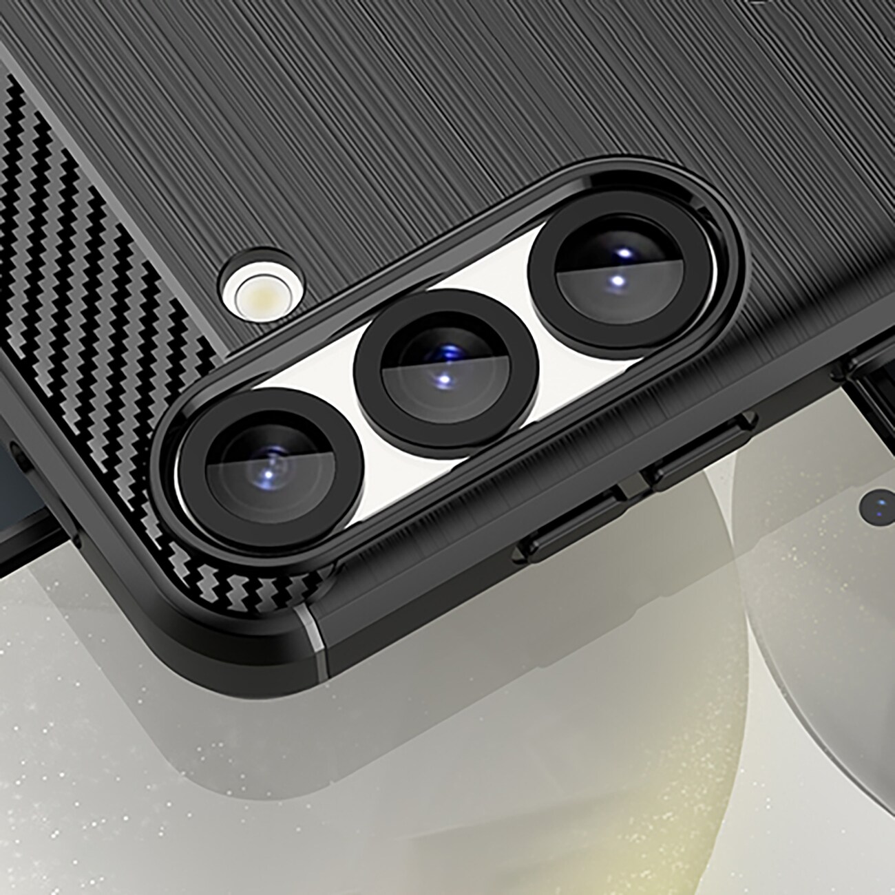 Carbon-etui til Samsung Galaxy S25 Edge - Sort