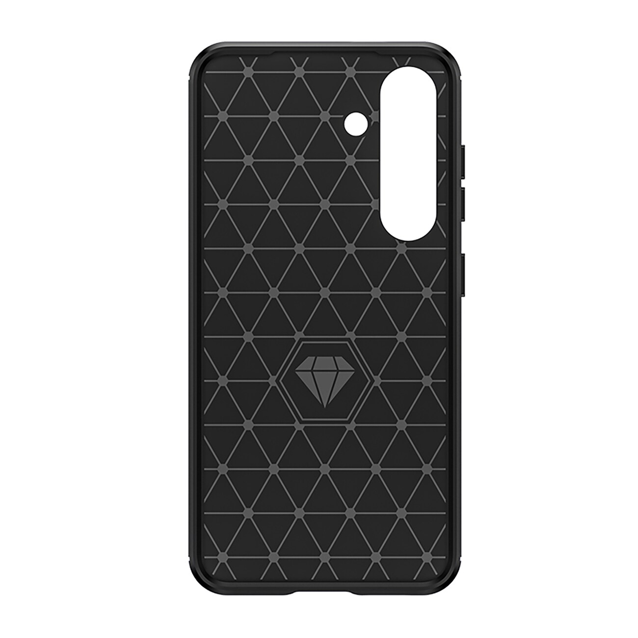 Carbon-etui til Samsung Galaxy S25 Edge - Sort