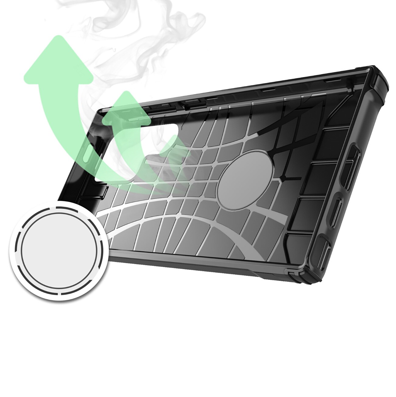 Hybrid Armor-etui til Samsung Galaxy S25 Edge - Blå