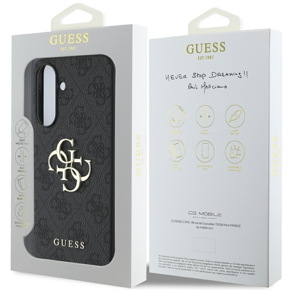 Guess Big 4G Logo Classic Logo Etui til Samsung Galaxy A36 - Sort