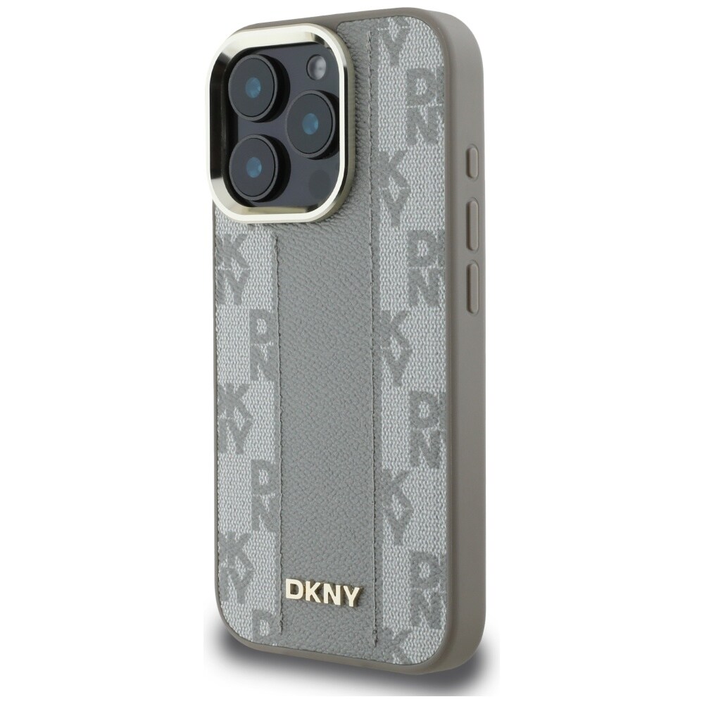 DKNY rutigt mönster Magsafe iPhone 16 Pro Max fodral - Beige
