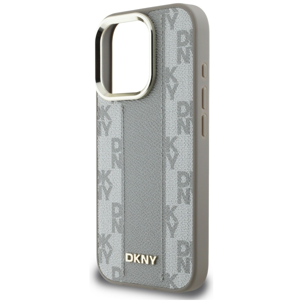DKNY rutigt mönster Magsafe iPhone 16 Pro Max fodral - Beige