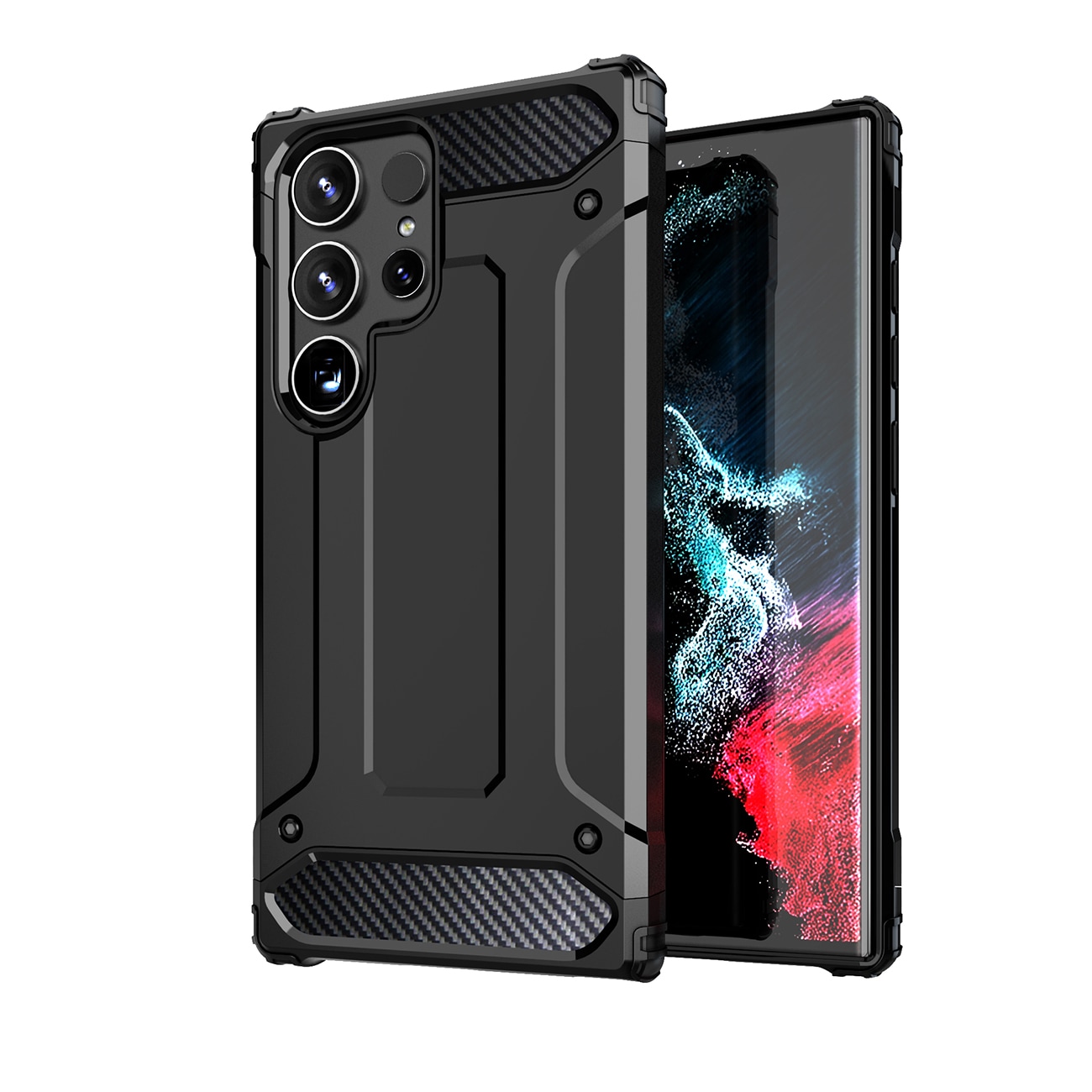 Hybrid Armor-etui til Xiaomi Redmi 14C - Sort