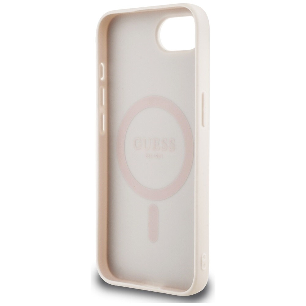 Guess 4G Blommor Tryck MagSafe iPhone 16e Fodral - Rosa