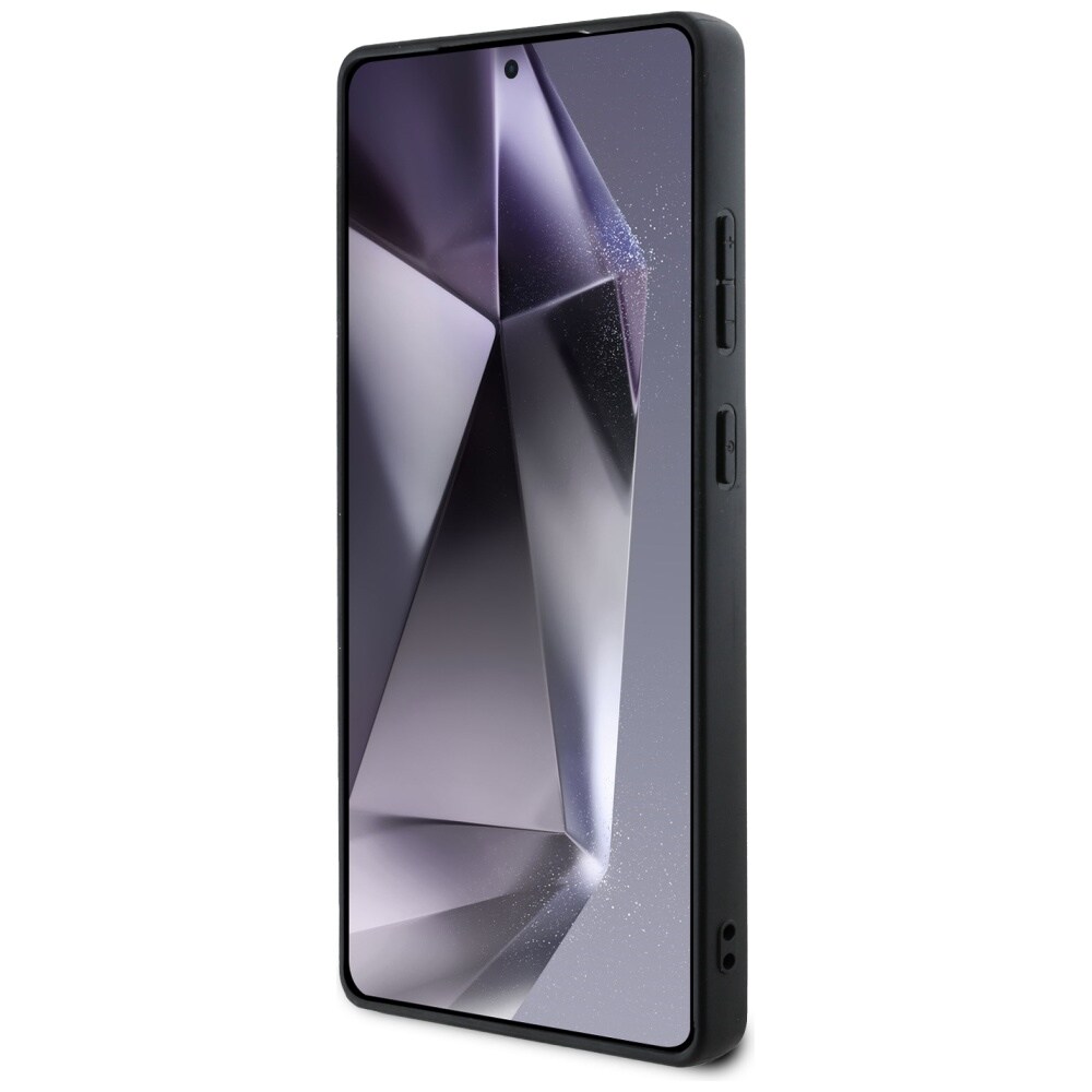 DKNY läderfodral med rutmönster MagSafe-fodral för Samsung Galaxy S25 Ultra - Grå