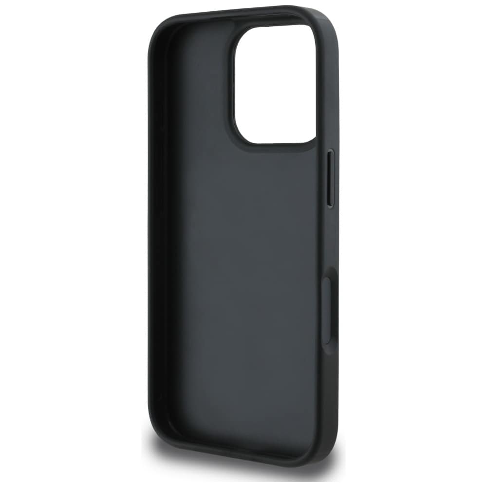 Guess Grained Roses Big 4G-logotyp iPhone 16 Pro-fodral - svart