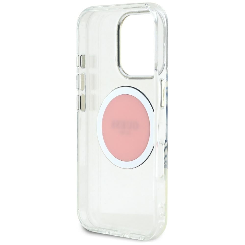 Guess IML Metal Colored Circle Classic Logo MagSafe-etui til iPhone 16 Pro Max - pink