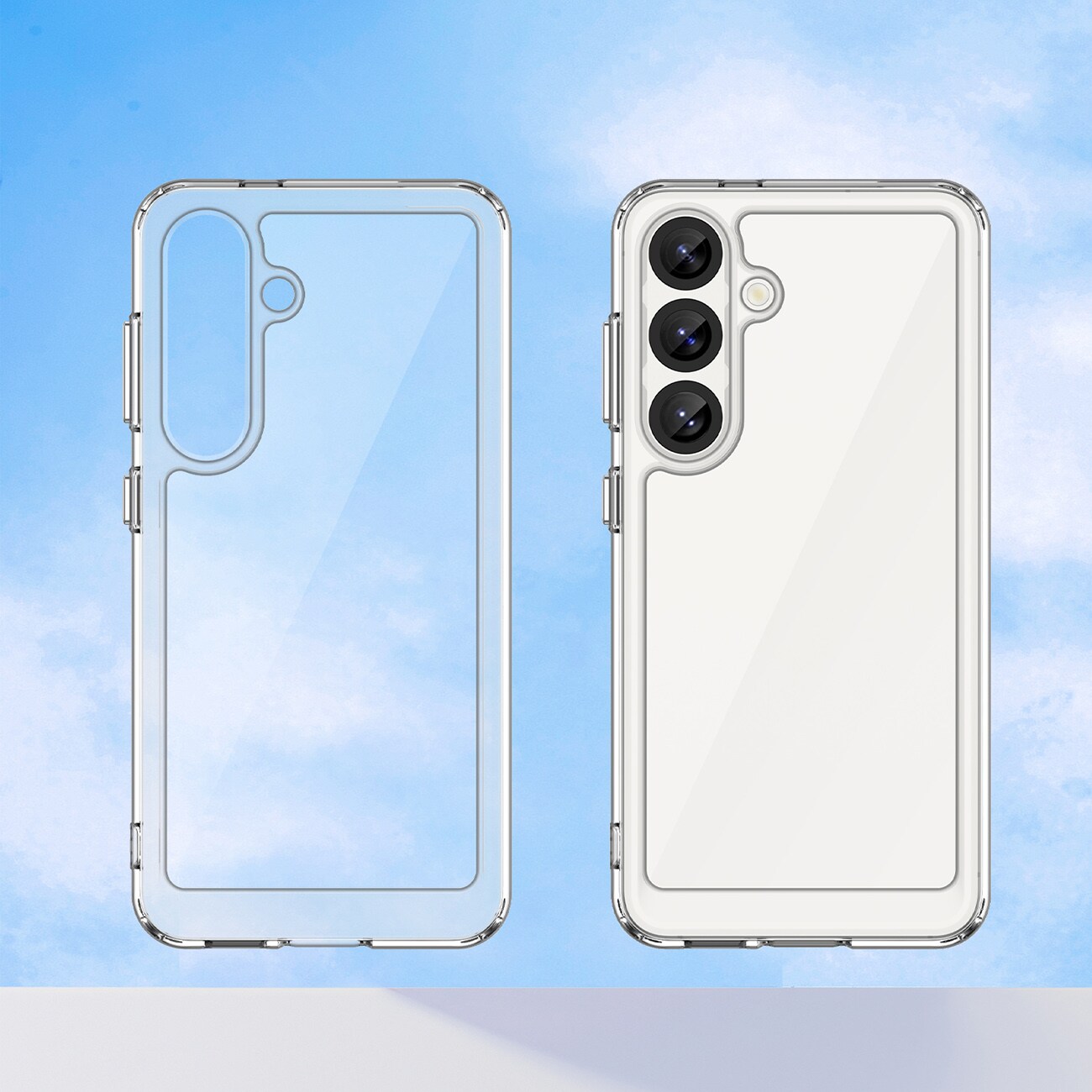 Outer Space-etui med geleramme til Xiaomi 14T - gennemsigtig