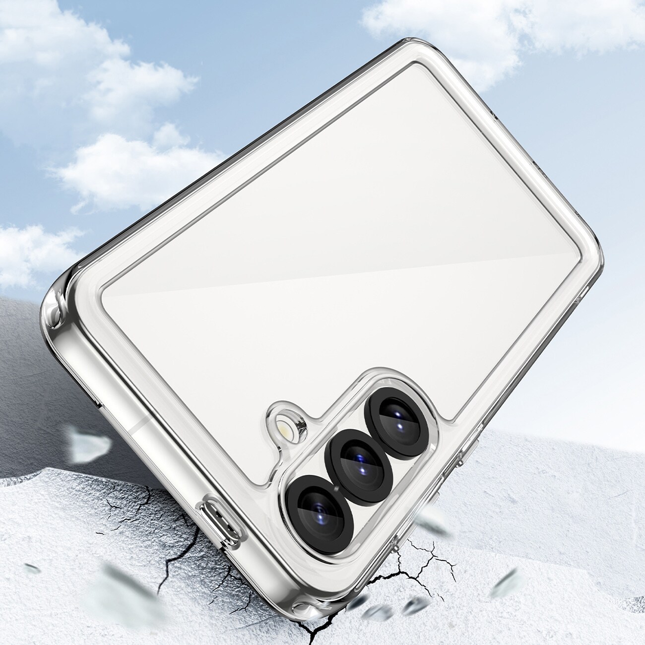 Outer Space-etui med geleramme til Xiaomi 15 - gennemsigtig