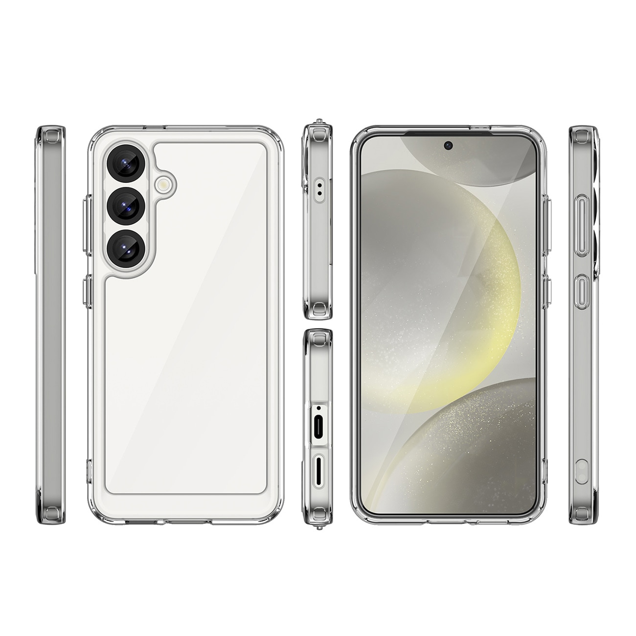 Outer Space-etui med geleramme til Samsung Galaxy M16 5G - Klar